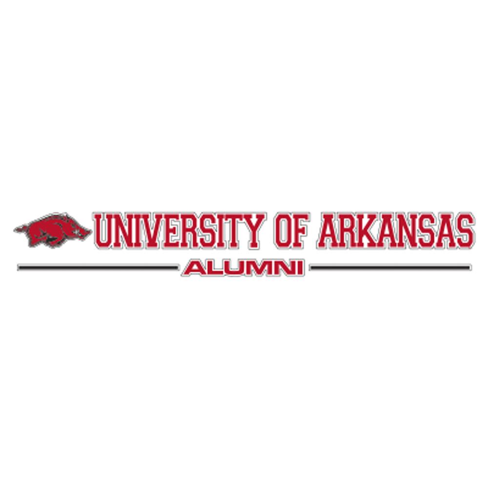  Arkansas Alumni Strip Decal