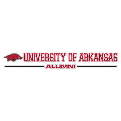 Arkansas Alumni Strip Decal