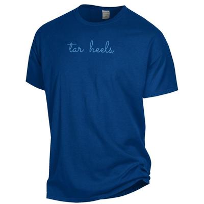 UNC Comfort Wash Tar Heels Simple Script Tee