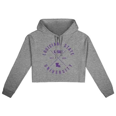 LSU Uscape X Arch Crop Hoodie