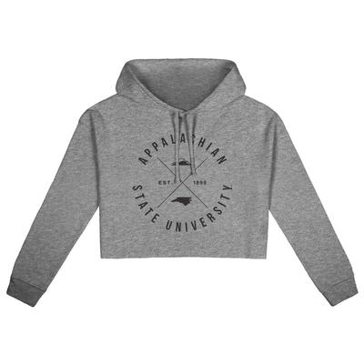 Appalachian State Uscape X Arch Crop Hoodie