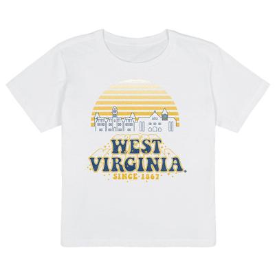 West Virginia Uscape Organic High Waisted Short Sleeve Tee