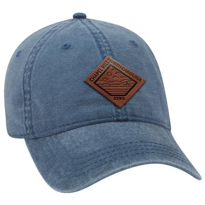 Uscape Chapel Hill Vintage Wash Adjustable Faux Leather Patch Hat