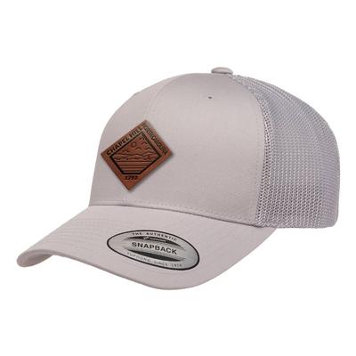 Uscape Chapel Hill Vintage Wash Faux Leather Patch Structured Trucker Hat