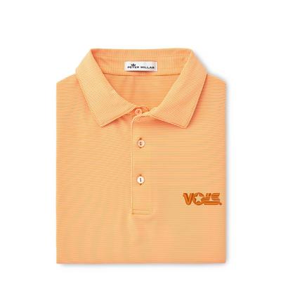 Tennessee Peter Millar Volstar Jubilee Stripe Stretch Jersey Polo