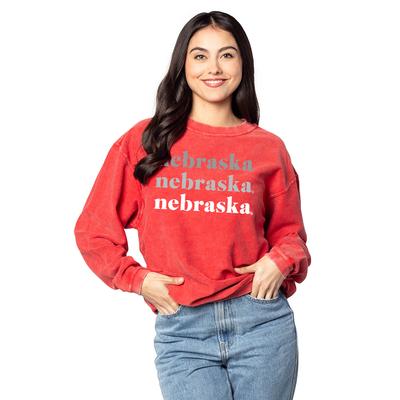 Nebraska Chicka-D Multi Repeat Corded Sweatshirt