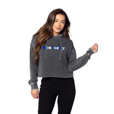 Kentucky Chicka-D Campus Multi Retro Cropped Hoodie