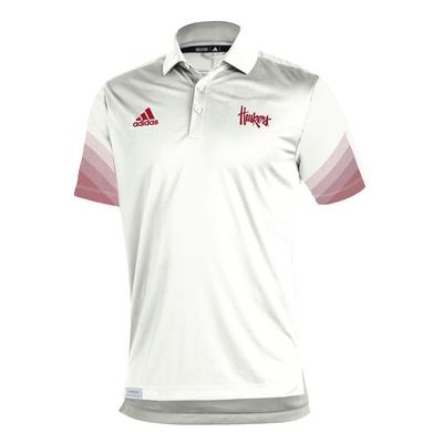 Nebraska Adidas Sideline 21 Primeblue Polo