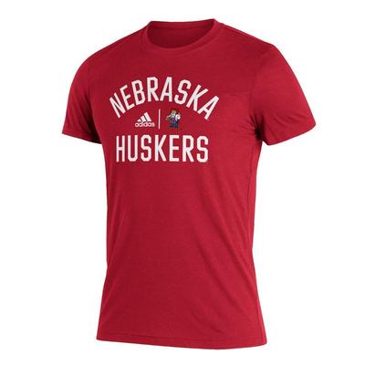 Nebraska Adidas Arch Short Sleeve Tee
