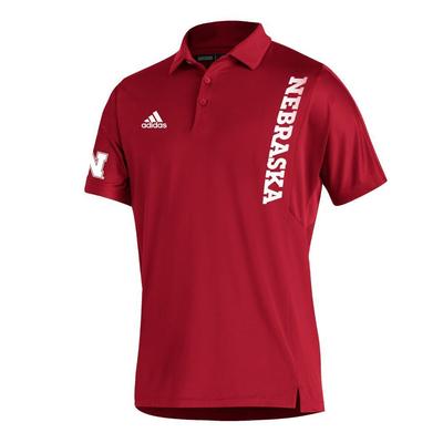Nebraska Adidas Sideline 21 Coordinator Polo