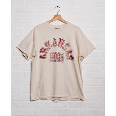 Arkansas Razorbacks Mega Arch Thrifted Short Sleeve Tee