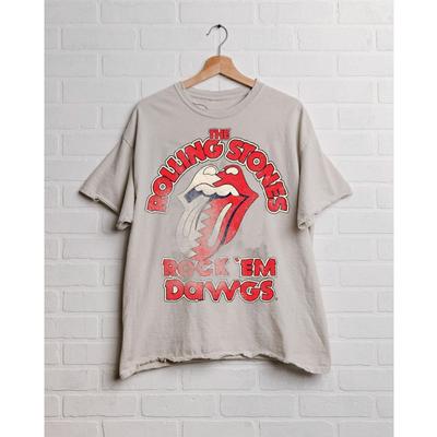 Georgia Rolling Stones Rock'em  Dawgs Thrifted Tee