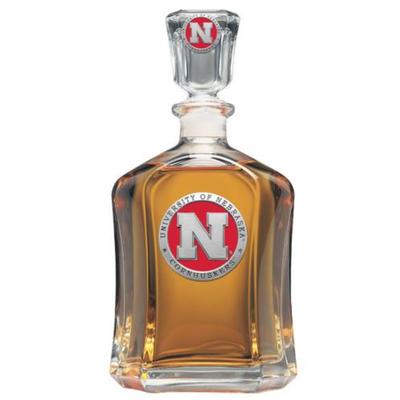 Nebraska Heritage Pewter Red Emblem Capitol Decanter