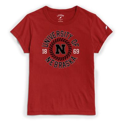 Nebraska League Re-spin Laurel Circle Tee