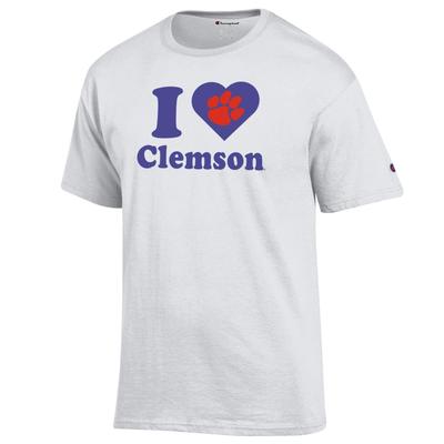 Clemson Champion Women's I Love Clemson Tee