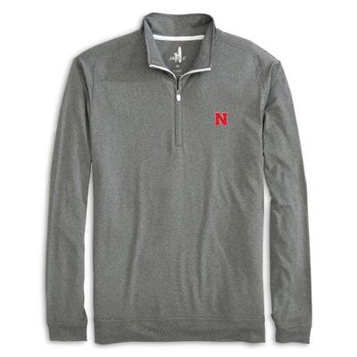 Nebraska Johnnie-O Flex 1/4 Zip Pullover