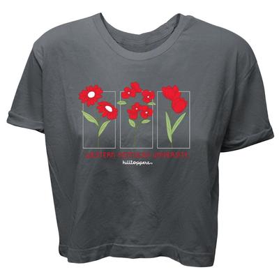 Western Kentucky Summit Framed Flowers Crop Tee