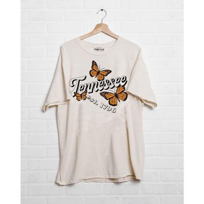 Tennessee Butterfly Off White Thrifted Tee