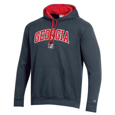 Georgia Champion Men's Arch Fleece Hoodie