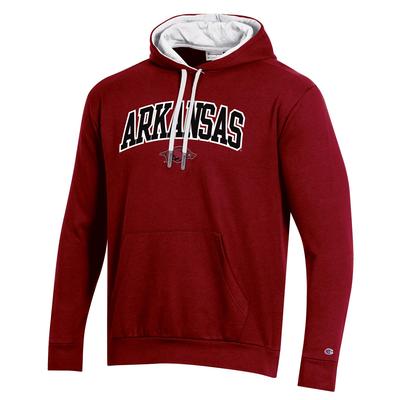 Arkansas Champion Men's Arch Fleece Hoodie