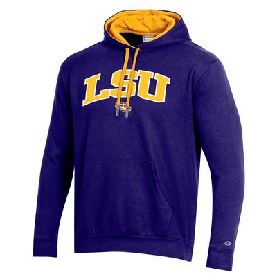 LSU Champion Men's Arch Fleece Hoodie