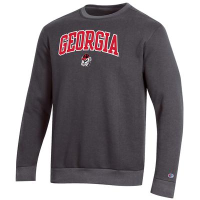 Georgia Champion Men's Arch Crew Fleece Sweatshirt