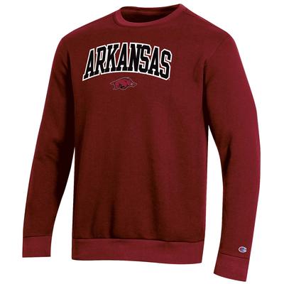 Arkansas Champion Men's Arch Crew Fleece Sweatshirt