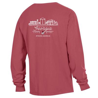 Georgia Campus Scene Long Sleeve Comfort Colors Tee