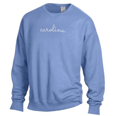 UNC Simple Script Comfort Colors Crew