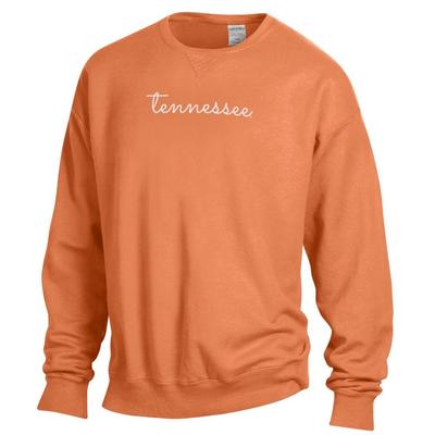 Tennessee Simple Script Comfort Colors Crew