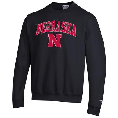 Nebraska Champion Arch Logo Fleece Sweatshirt