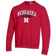  Nebraska Champion Arch Alumni Fleece Sweatshirt