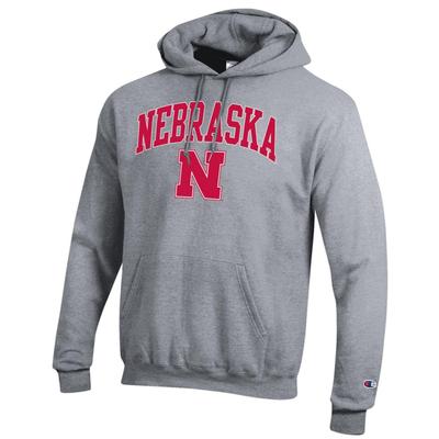 Nebraska Champion Arch Logo Fleece Hoodie