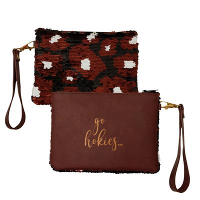 Virginia Tech Claire Sequin Clutch