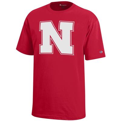 Nebraska Champion YOUTH Giant Block N Logo