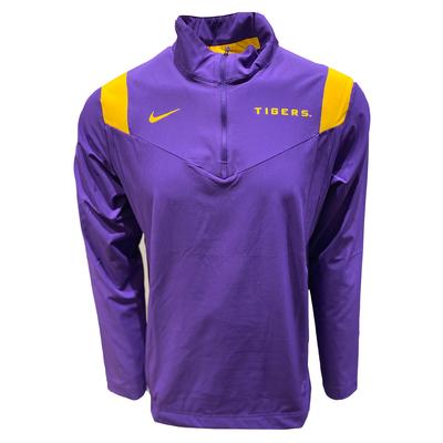 LSU Nike Men's Lightweight Coaches Pullover