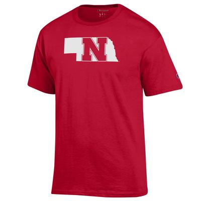 Nebraska Champion Logo State Tee