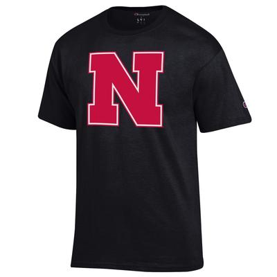 Nebraska Champion Giant Block N Logo Tee