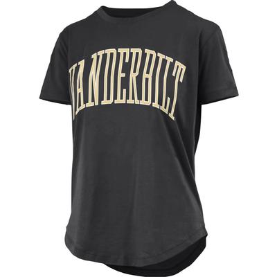 Vanderbilt Pressbox Bell Lap Curved Hem Short Sleeve Tee