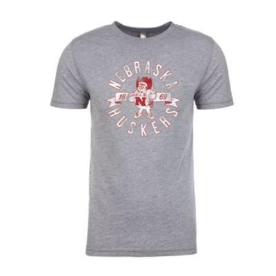 Nebraska Vault Circle Triblend Short Sleeve Tee