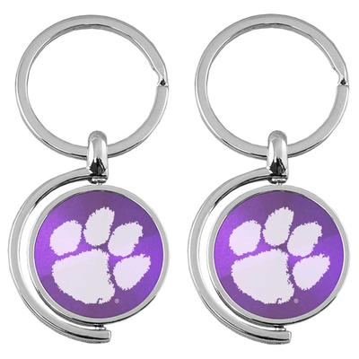 Clemson LXG Spinner Keychain