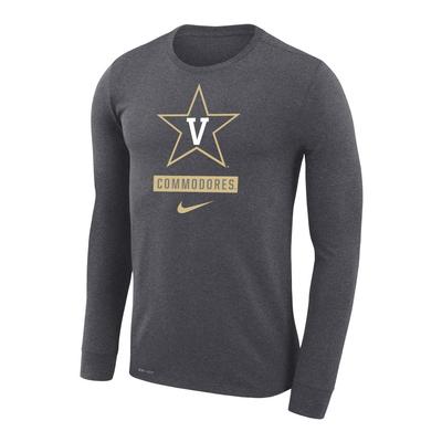Vanderbilt Nike Dri-FIT Legend Logo Long Sleeve Tee