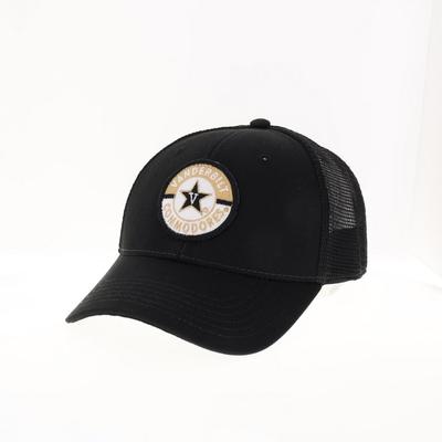 Vanderbilt Legacy YOUTH Road Patch Trucker Hat