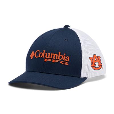 Auburn Columbia YOUTH PFG Mesh Snapback Hat