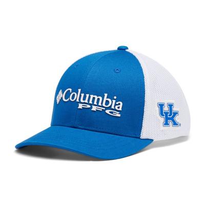 Kentucky Columbia YOUTH PFG Mesh Snapback Hat