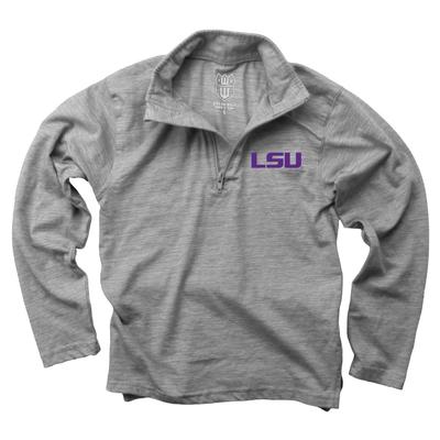 LSU Kids Cloudy Yarn 1/4 Zip Pullover