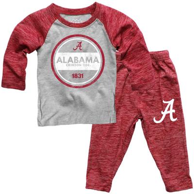 Alabama Toddler Cloudy Yarn Long Sleeve Set