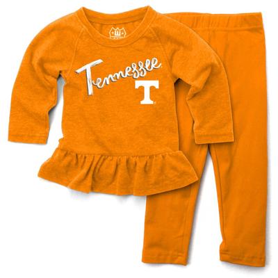 Tennessee Infant Long Sleeve Ruffle Hem Set