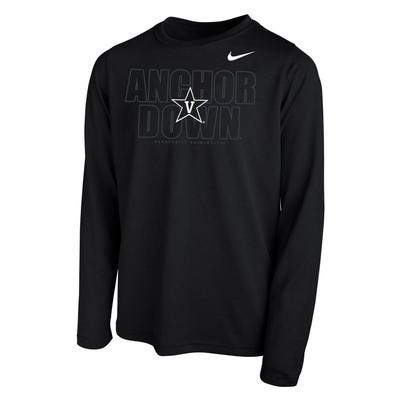 Vanderbilt Nike YOUTH Legend Long Sleeve Tee