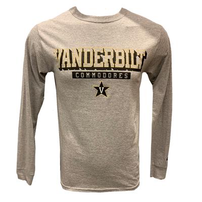 Vanderbilt Champion Stack Long Sleeve Tee